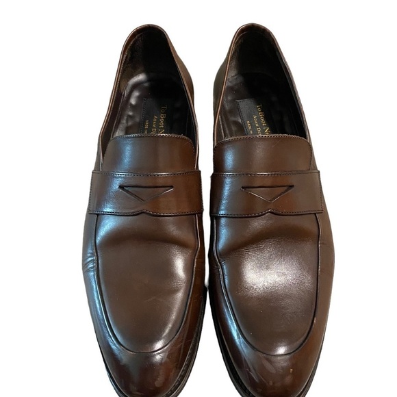 To Boot New York Adam Derrick Size 7.5 Dress Shoe Loafer Original Box Marrone main image 9